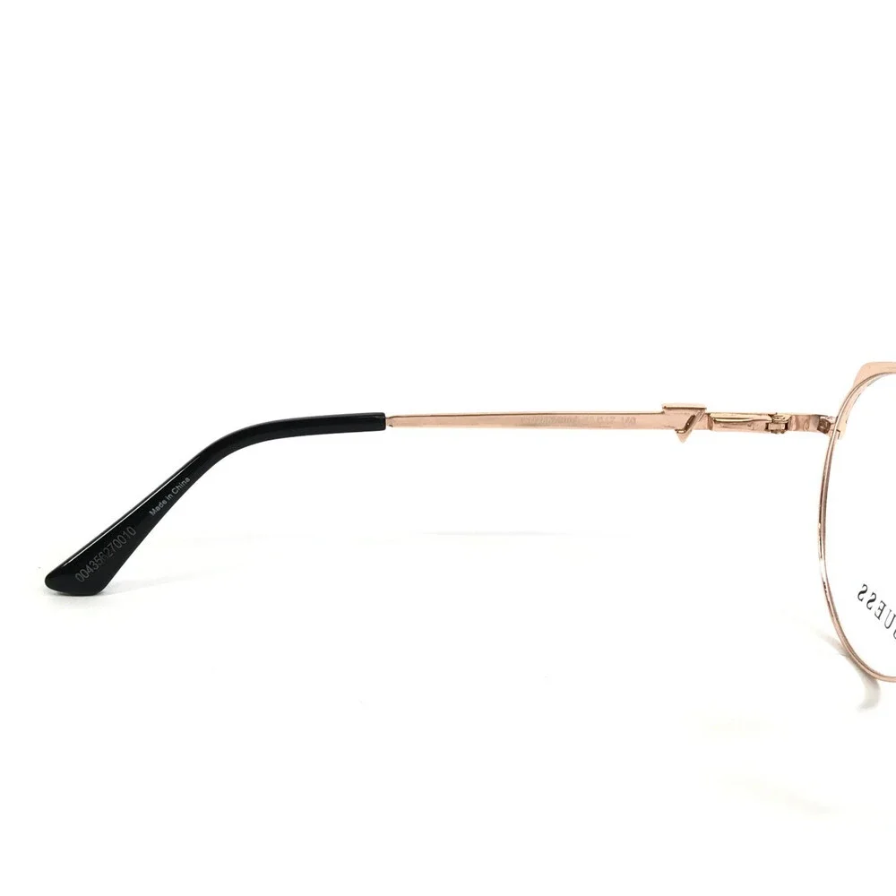 Guess Eyeglasses Frames GU2867 005 Black Rose Gold Round Full Rim 53-17-140